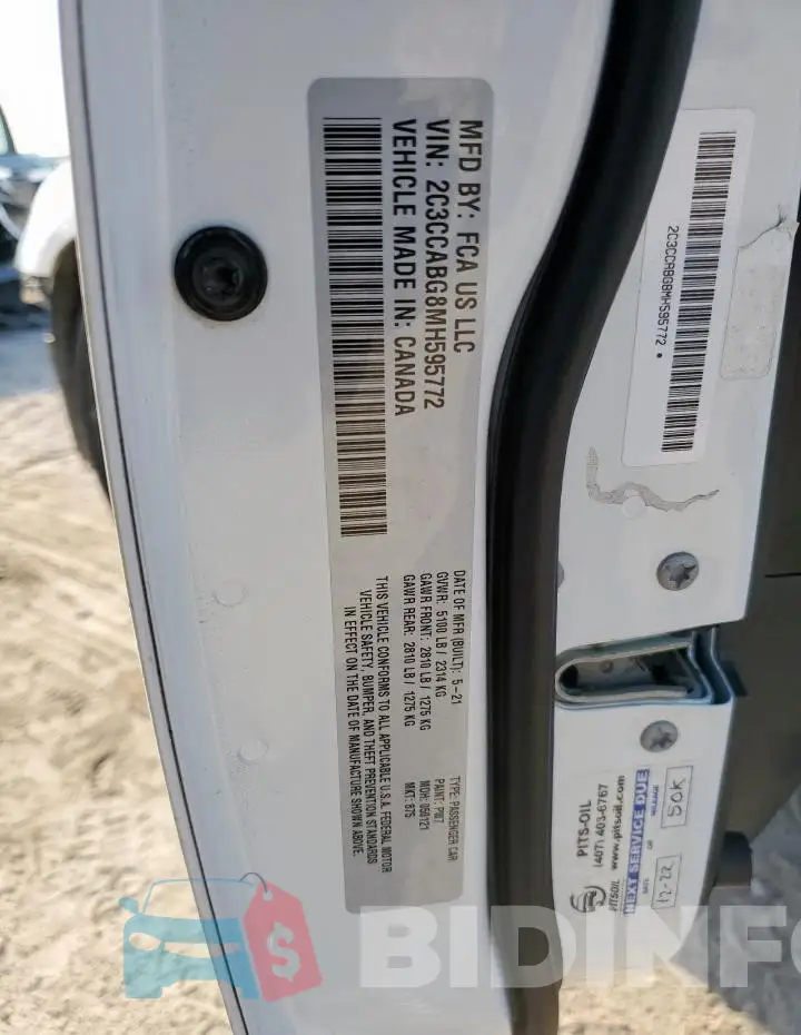 2C3CCABG8MH595772 Photo# 12