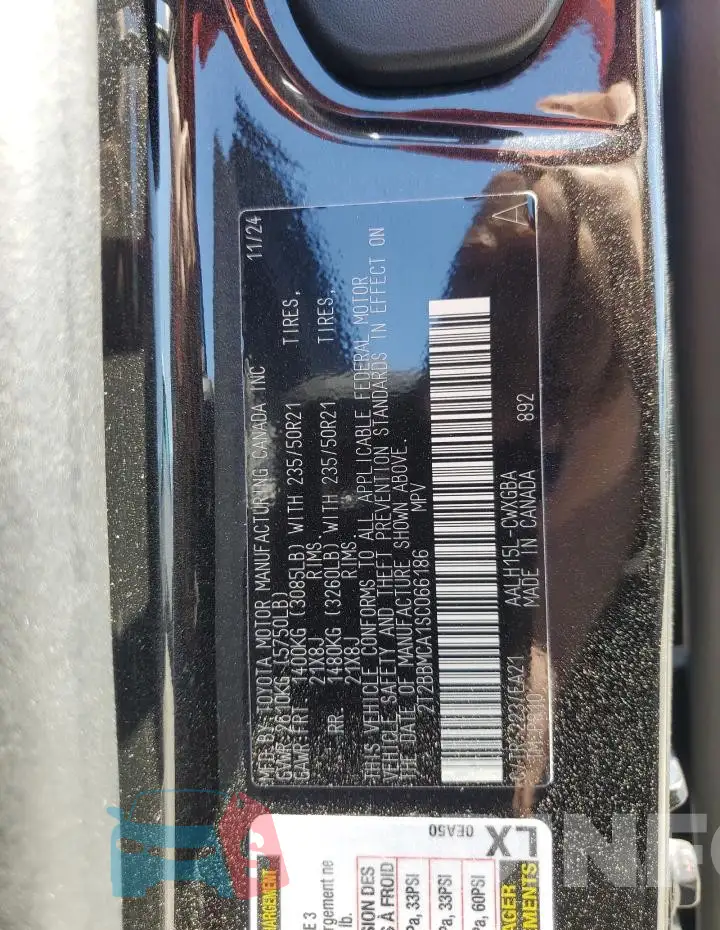 2T2BBMCA1SC066186 Photo# 13