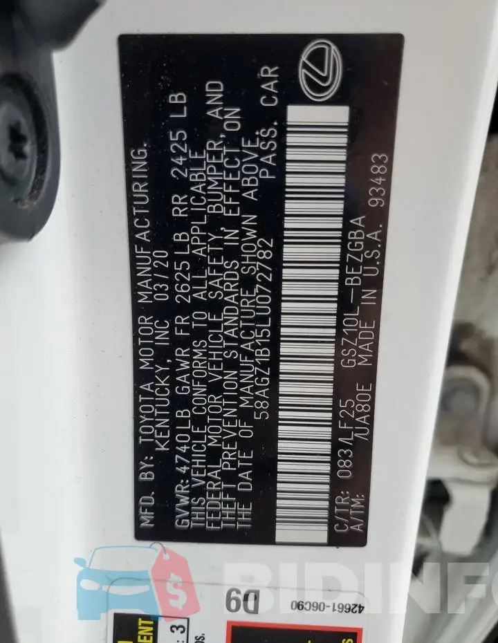 58AGZ1B15LU072782 Photo# 13