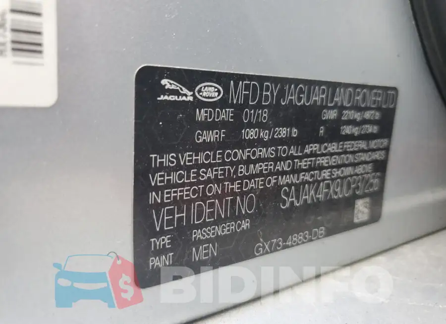 SAJAK4FX9JCP37256 Photo# 12