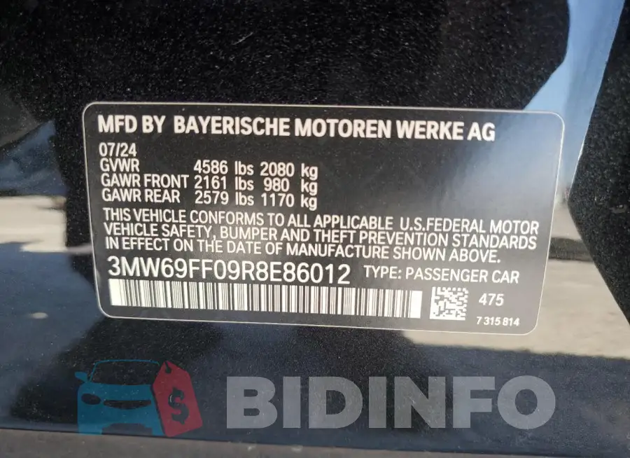 3MW69FF09R8E86012 Photo# 13
