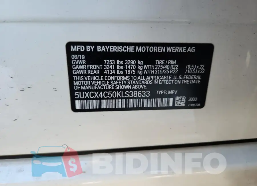 5UXCX4C50KLS38633 Photo# 14