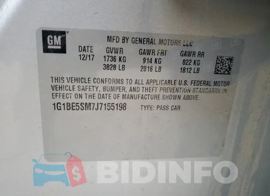 1G1BE5SM7J7155198 Photo# 12