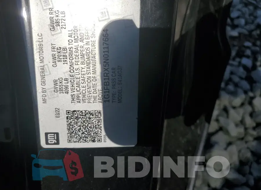1G1FB1RX5N0117664 Photo# 13