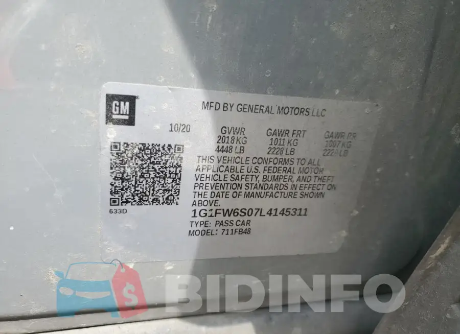 1G1FW6S07L4145311 Photo# 14