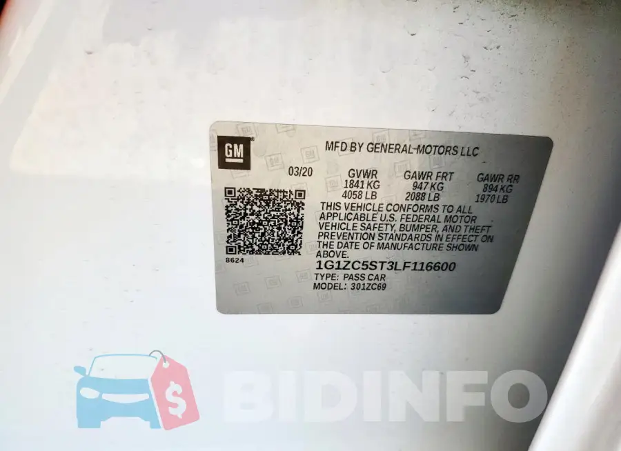 1G1ZC5ST3LF116600 Photo# 12