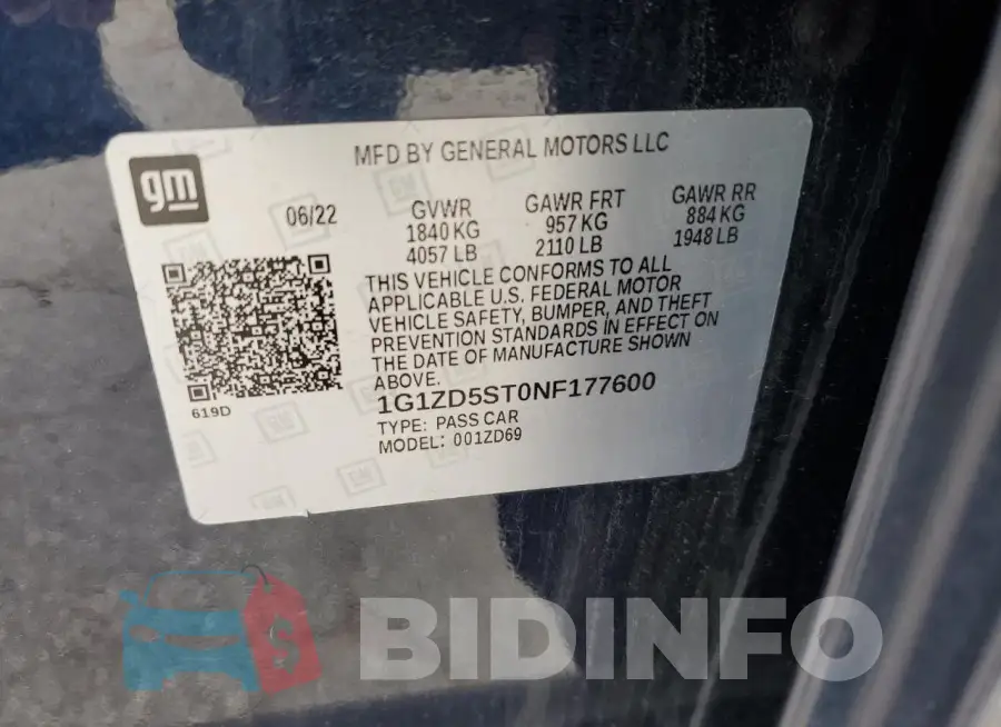 1G1ZD5ST0NF177600 Photo# 12