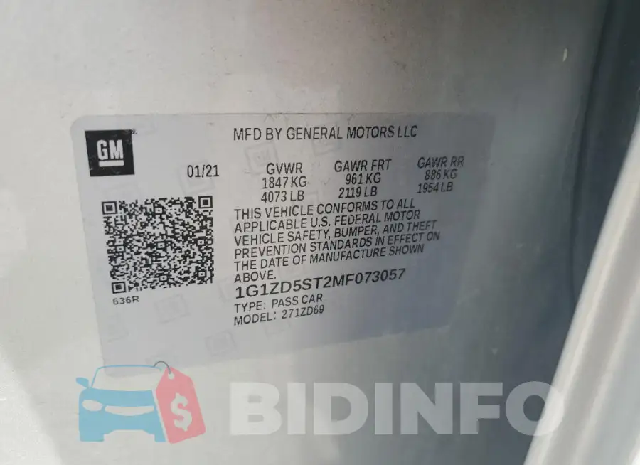 1G1ZD5ST2MF073057 Photo# 12