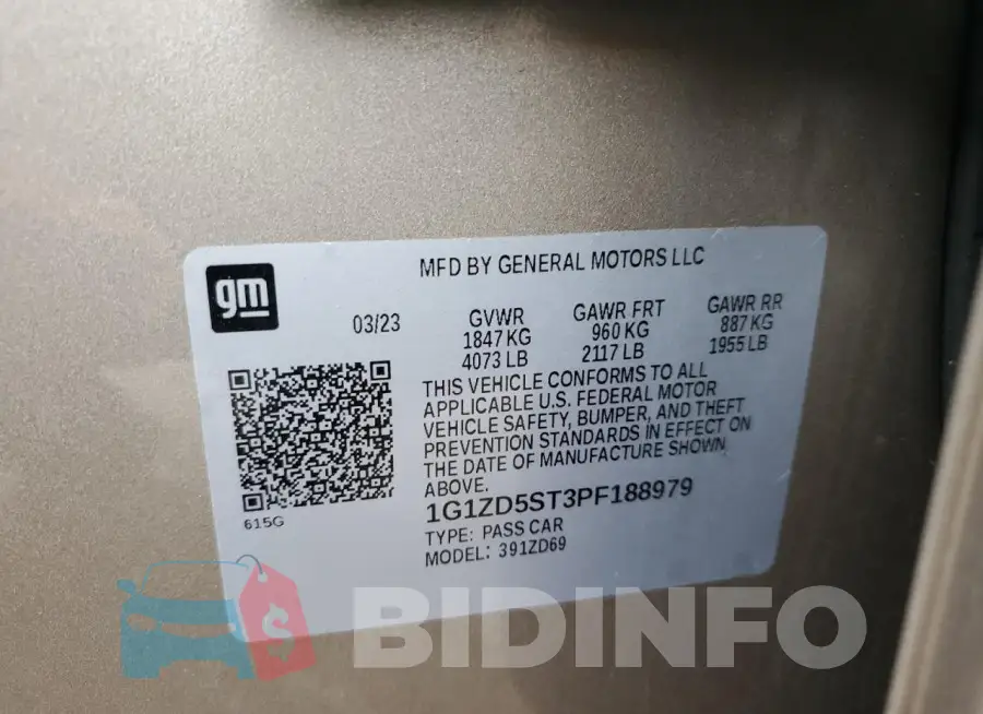 1G1ZD5ST3PF188979 Photo# 12