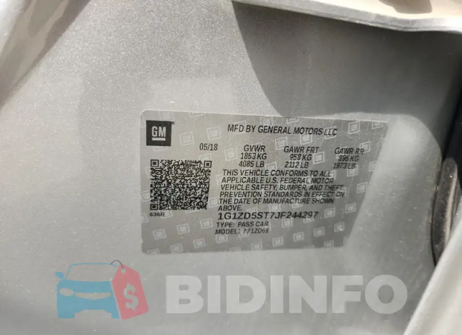 1G1ZD5ST7JF244297 Photo# 12