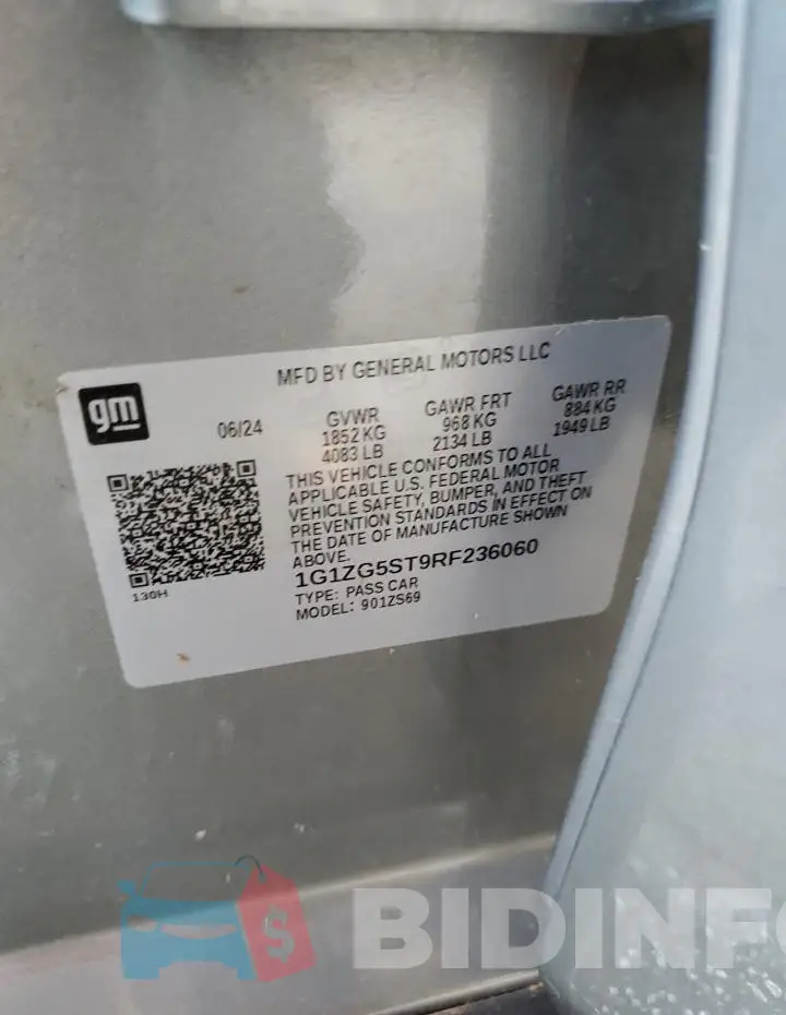1G1ZG5ST9RF236060 Photo# 12