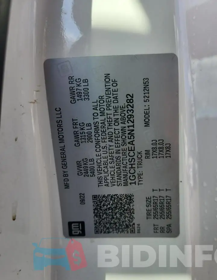 1GCHSCEA5N1293282 Photo# 12