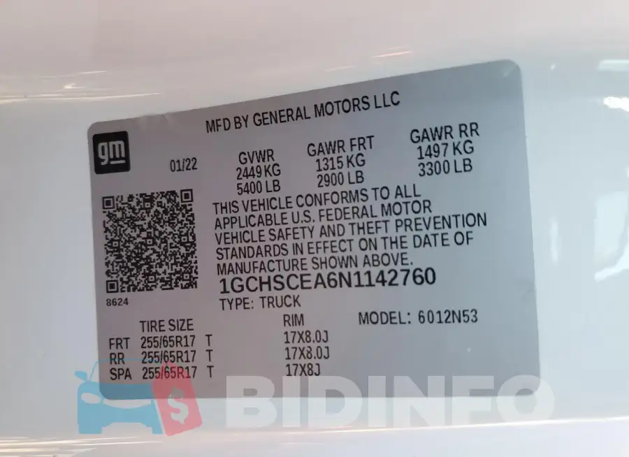 1GCHSCEA6N1142760 Photo# 13