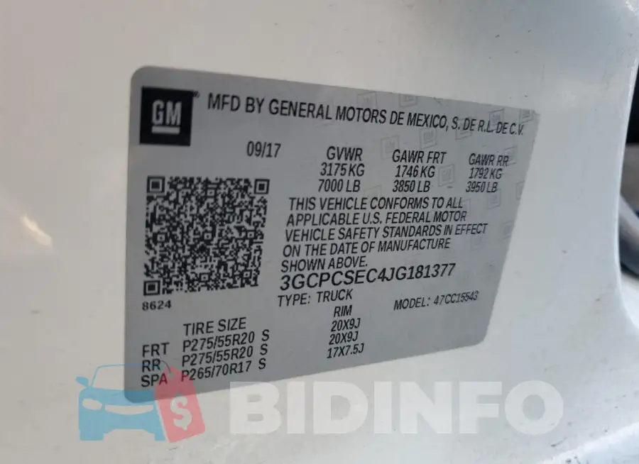 3GCPCSEC4JG181377 Photo# 12