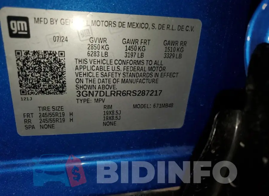 3GN7DLRR6RS287217 Photo# 12