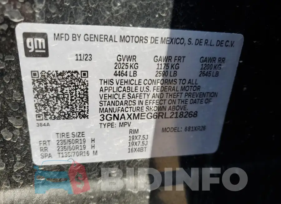 3GNAXMEG6RL218268 Photo# 13