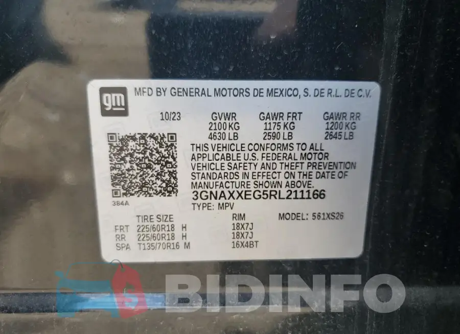 3GNAXXEG5RL211166 Photo# 12