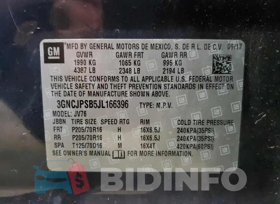 3GNCJPSB5JL166396 Photo# 13