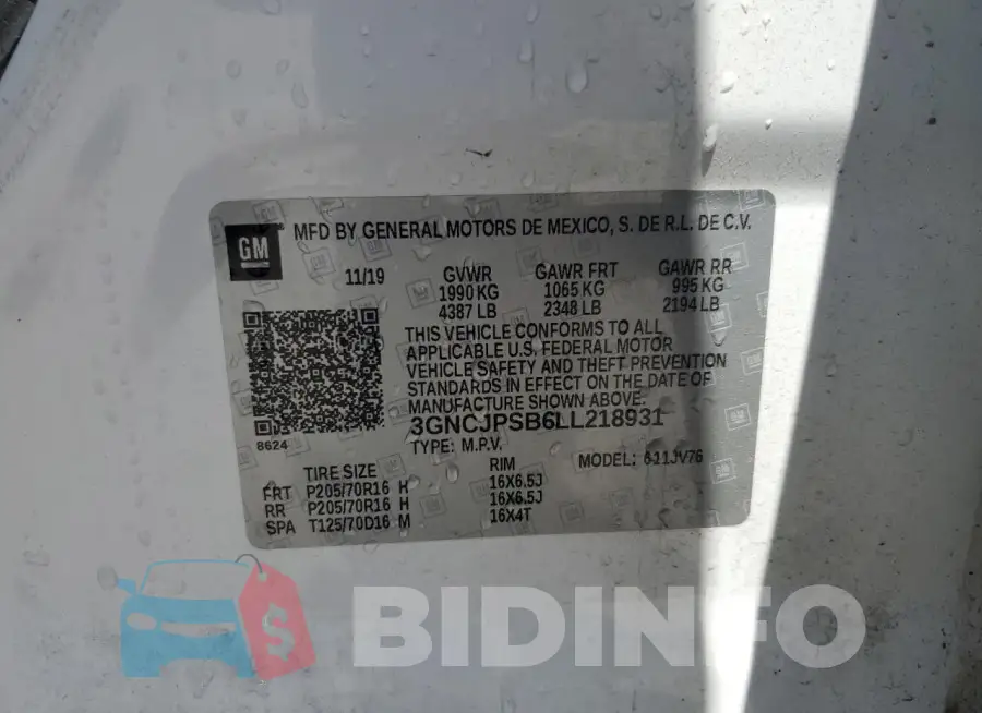 3GNCJPSB6LL218931 Photo# 14