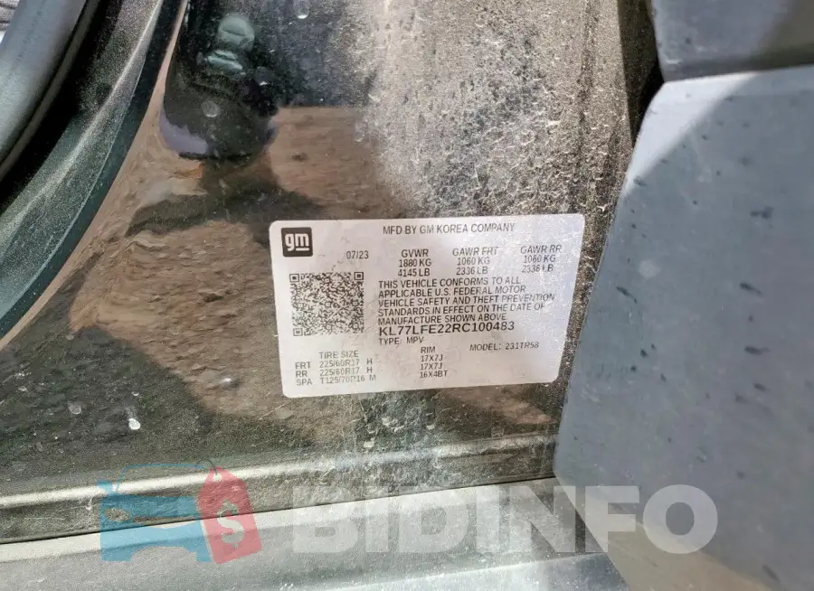 KL77LFE22RC100483 Photo# 13