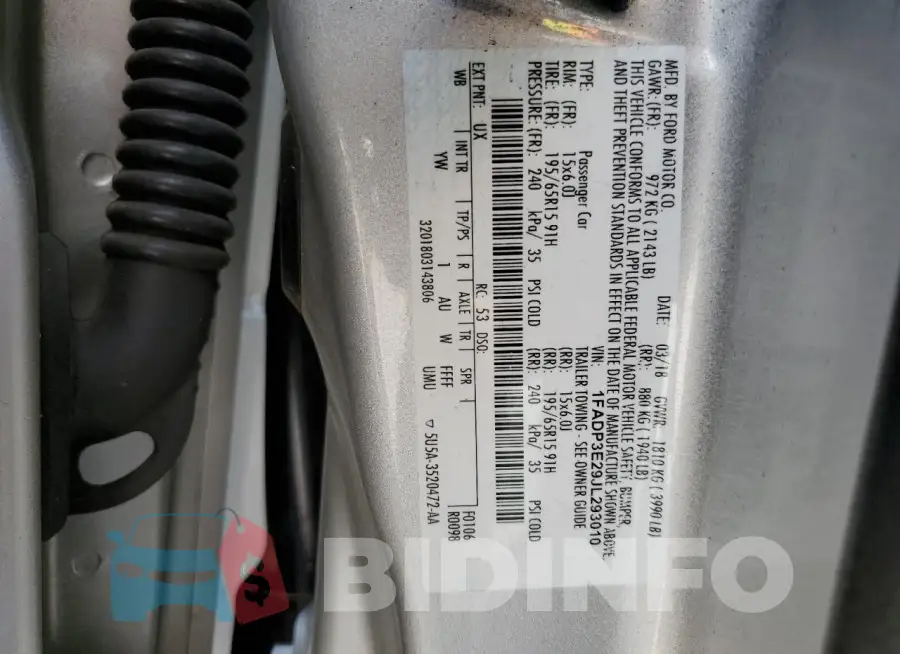 1FADP3E29JL293010 Photo# 12