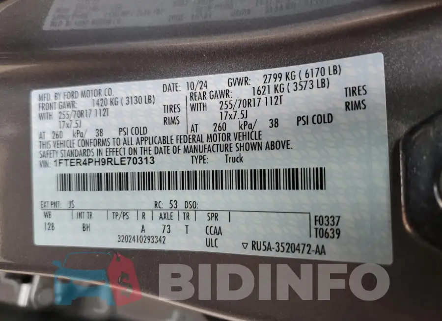 1FTER4PH9RLE70313 Photo# 12