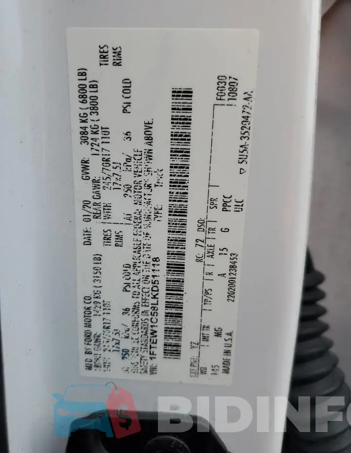 1FTEW1C58LKD51118 Photo# 12