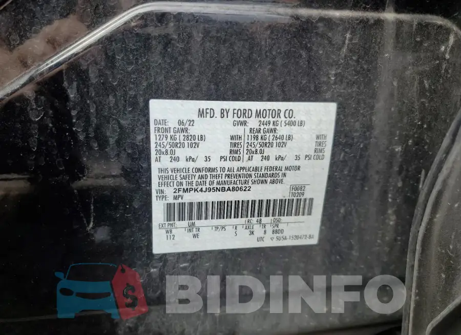 2FMPK4J95NBA80622 Photo# 13