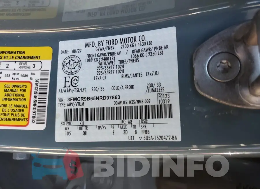 3FMCR9B65NRD97863 Photo# 14