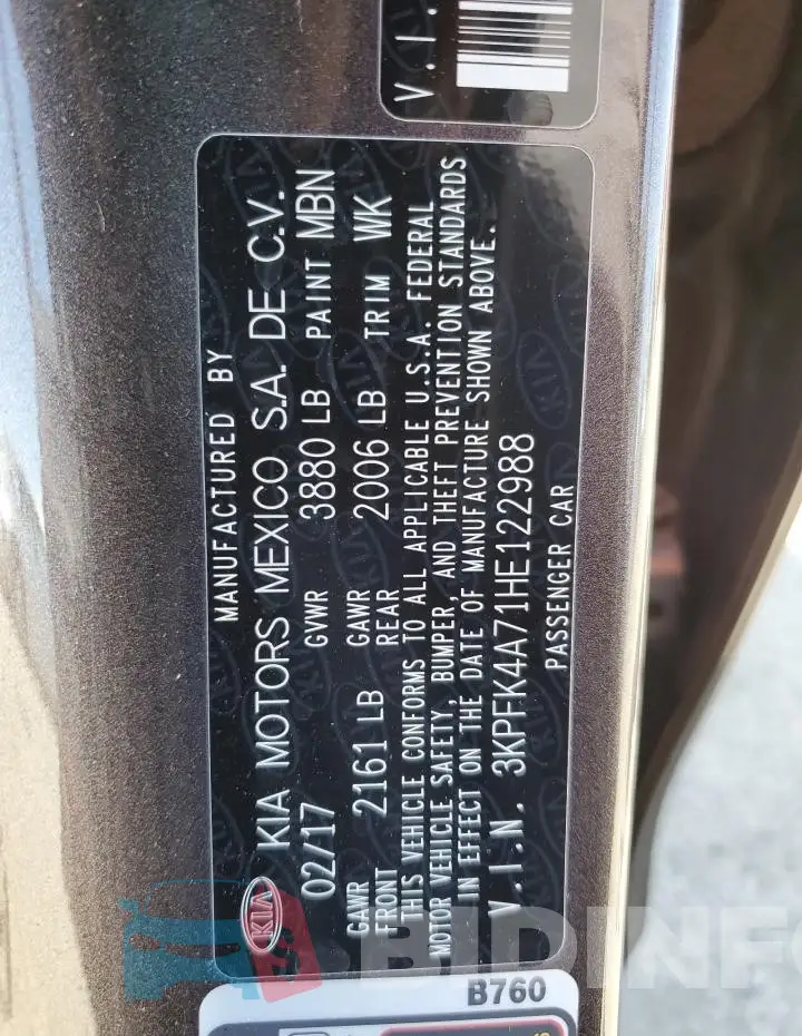 3KPFK4A71HE122988 Photo# 12
