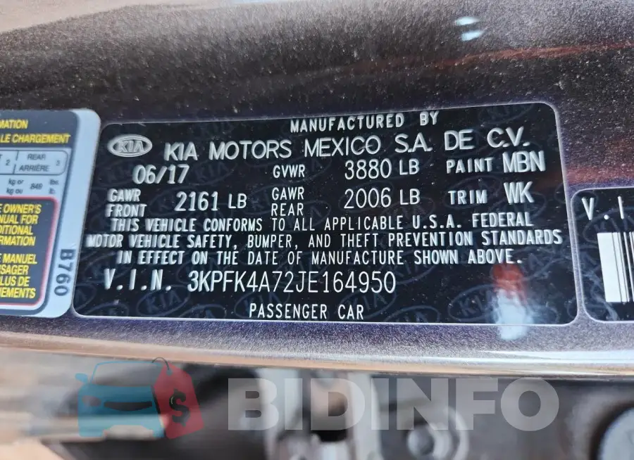 3KPFK4A72JE164950 Photo# 13