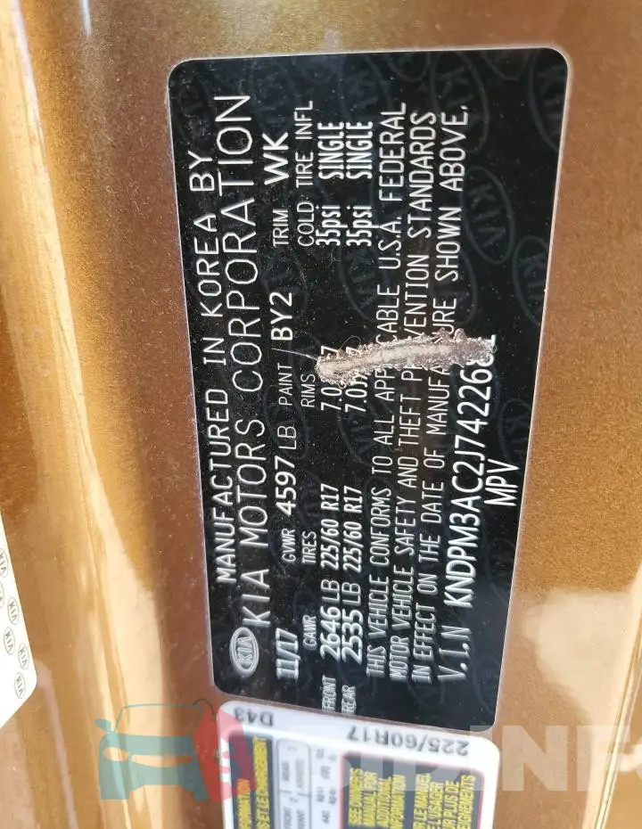 KNDPM3AC2J7422681 Photo# 13
