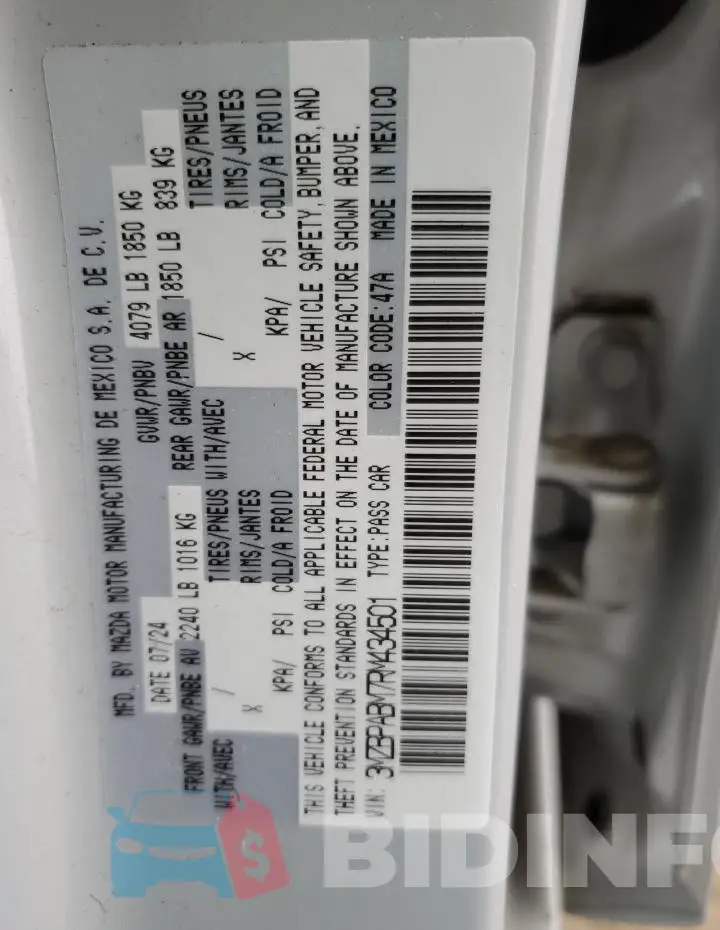 3MZBPABM7RM434501 Photo# 12