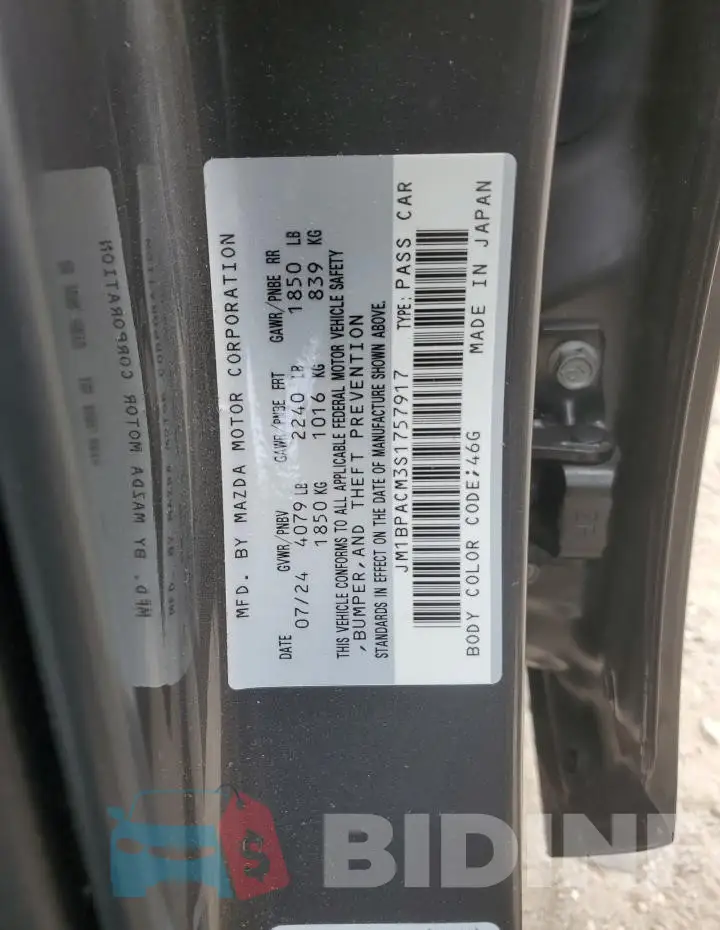 JM1BPACM3S1757917 Photo# 12