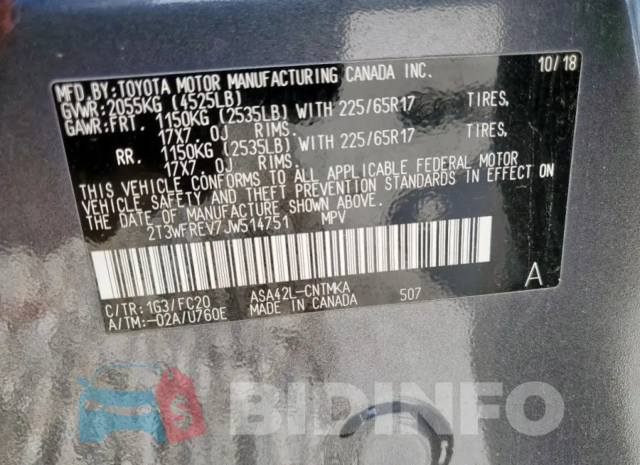 2T3WFREV7JW514751 Photo# 14