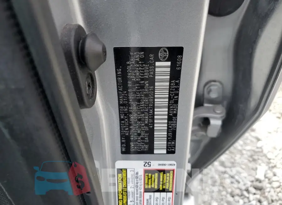 4T1F11AK7RU895016 Photo# 13