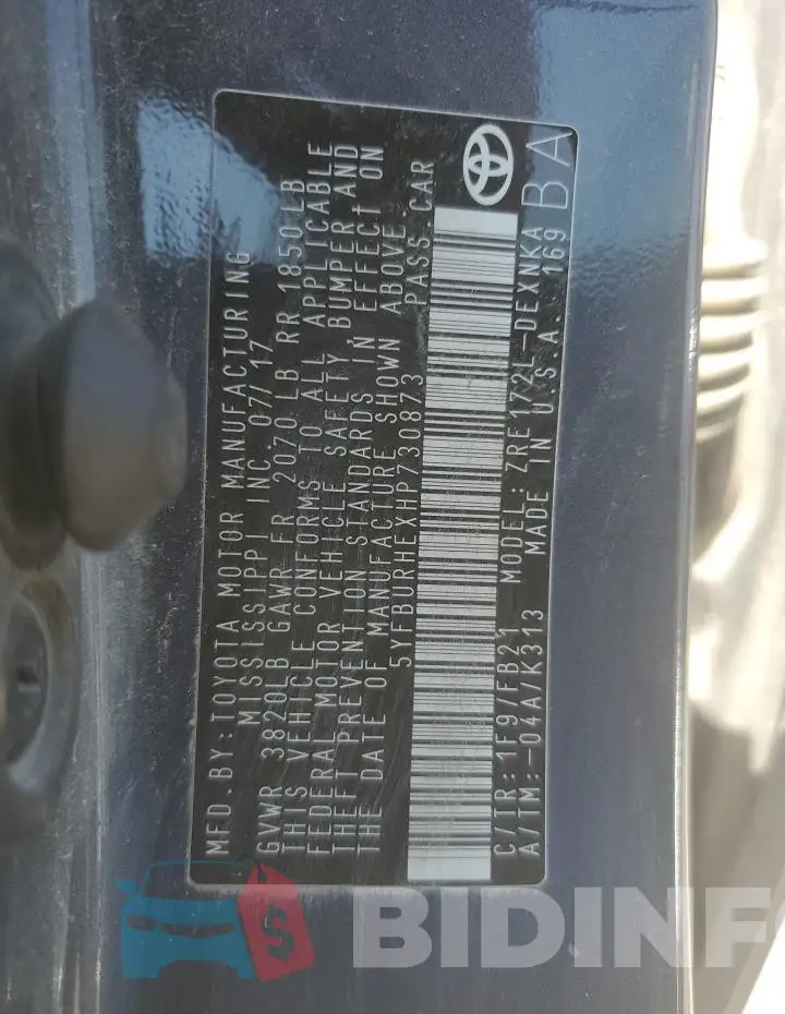 5YFBURHEXHP730873 Photo# 12