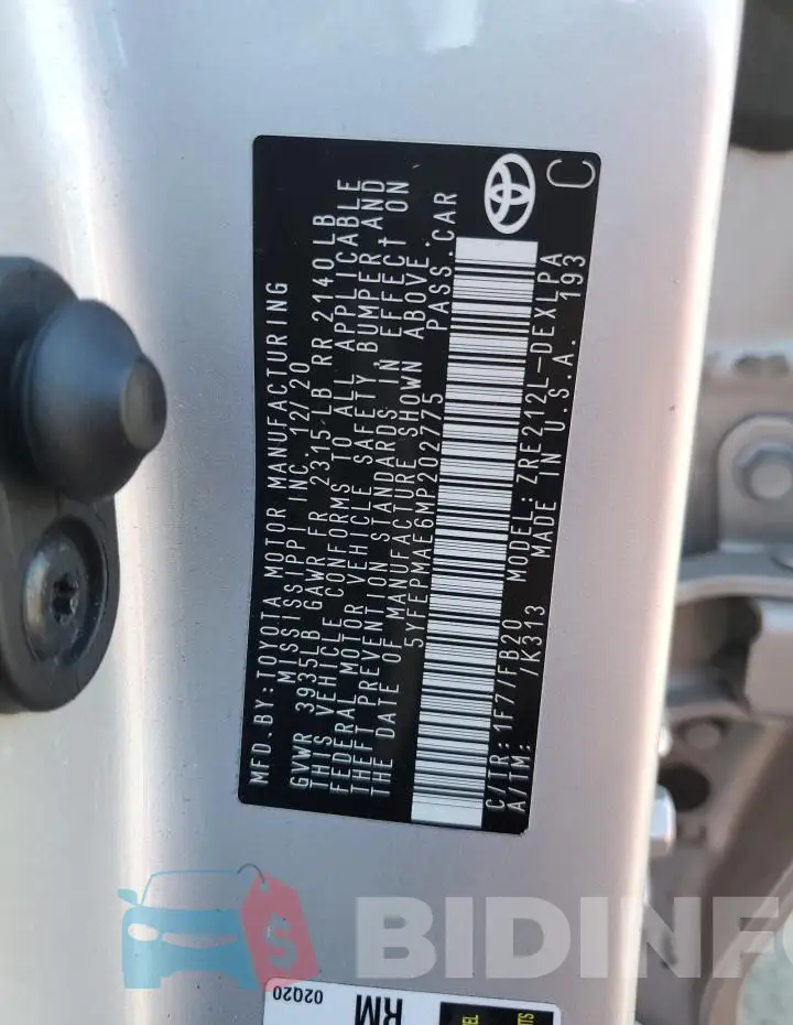 5YFEPMAE6MP202775 Photo# 12