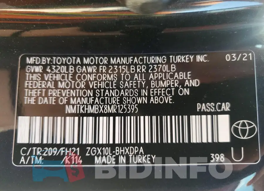NMTKHMBX8MR125395 Photo# 13