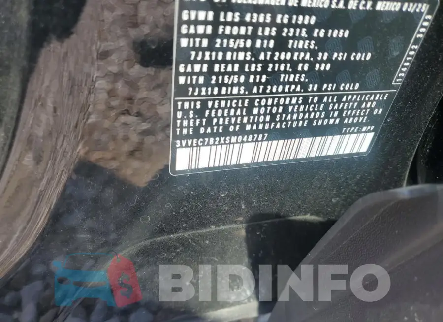 3VVEC7B2XSM048787 Photo# 13