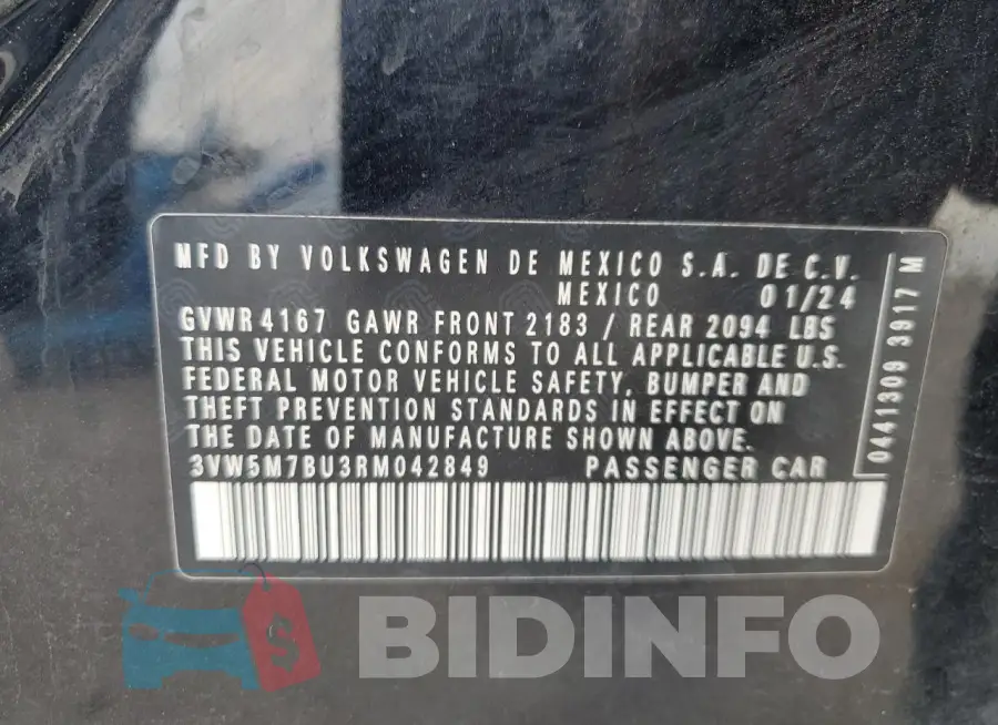 3VW5M7BU3RM042849 Photo# 13