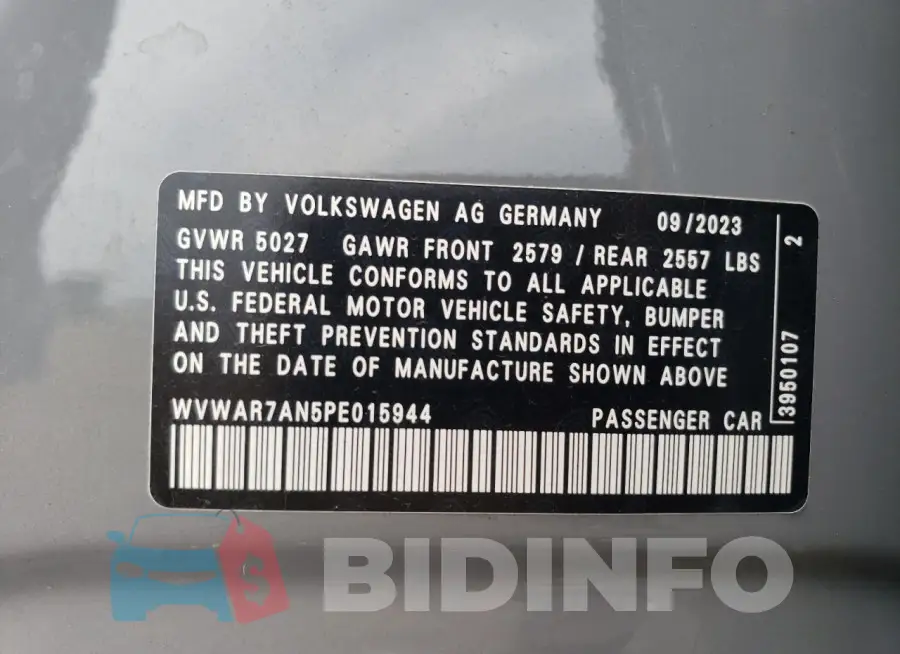 WVWAR7AN5PE015944 Photo# 13