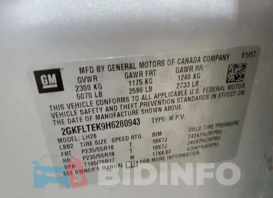 2GKFLTEK9H6280943 Photo# 13
