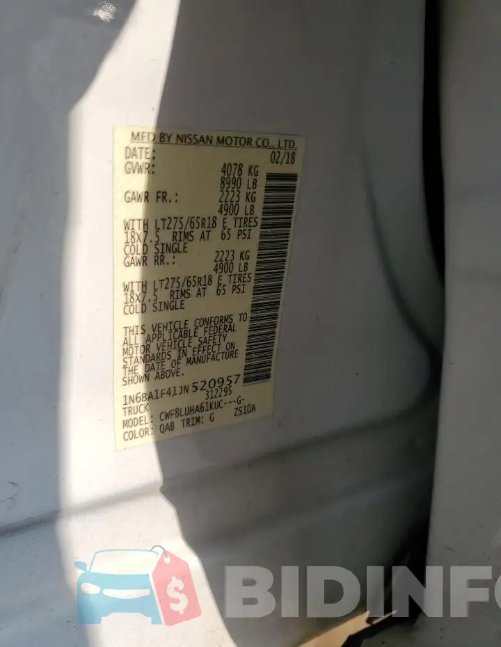 1N6BA1F41JN520957 Photo# 12