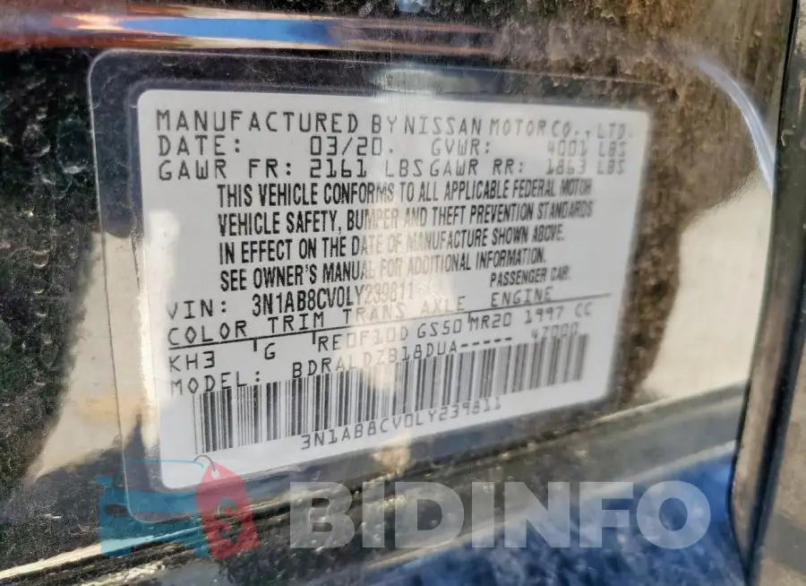 3N1AB8CV0LY239811 Photo# 13