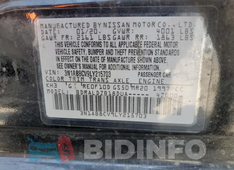 3N1AB8CV9LY215703 Photo# 12