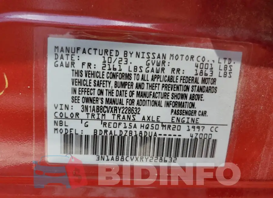 3N1AB8CVXRY228632 Photo# 12
