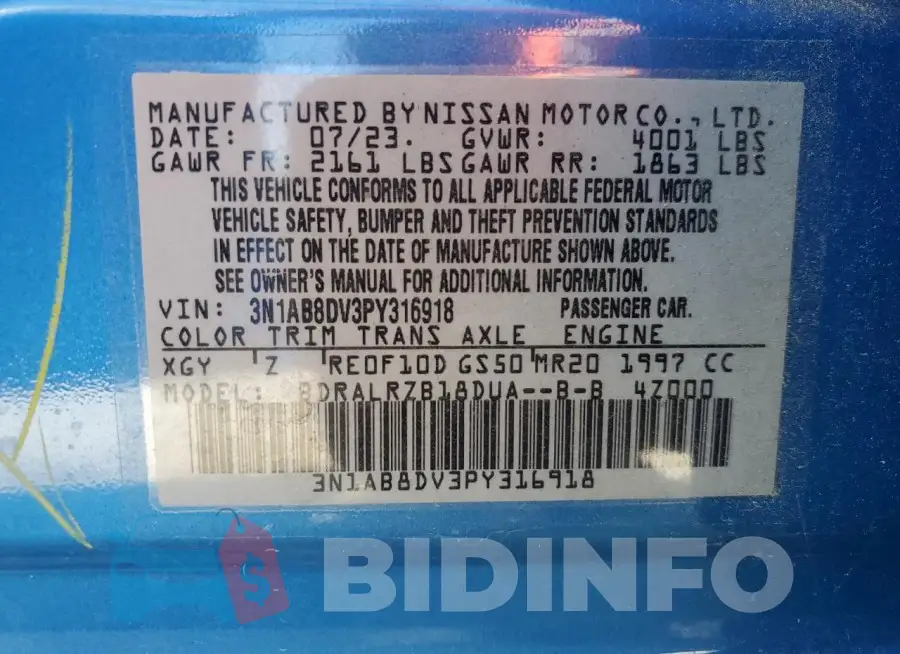 3N1AB8DV3PY316918 Photo# 12