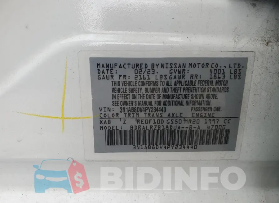 3N1AB8DV4PY234440 Photo# 12