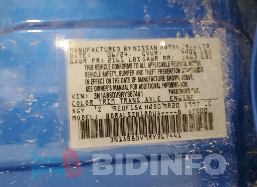 3N1AB8DV9RY367441 Photo# 12